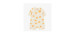 Cream short-sleeved one-piece swimsuit with orange print, baby