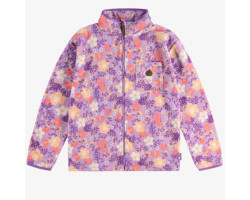 Floral purple polar fleece...