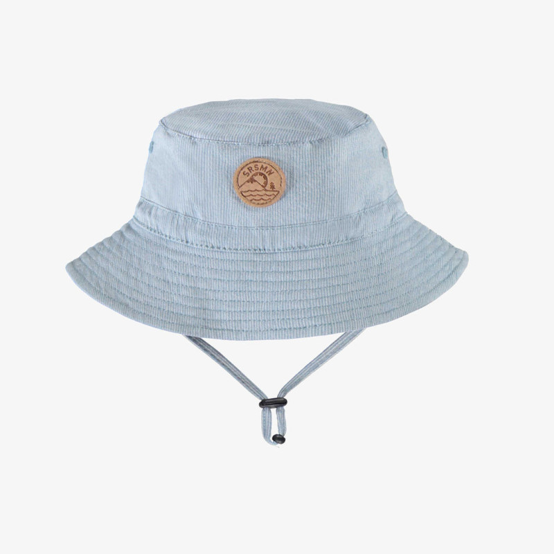 Blue bucket hat with stripes, baby