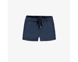 Navy relaxed-fit shorts in...
