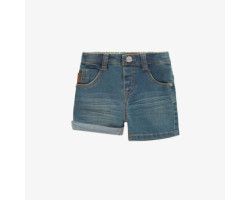 Relaxed fit short in stretch denim, baby