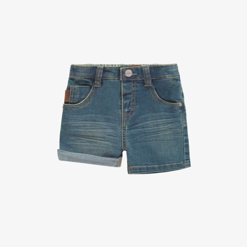 Relaxed fit short in stretch denim, baby