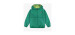 Green wind resistant hooded coat, adult