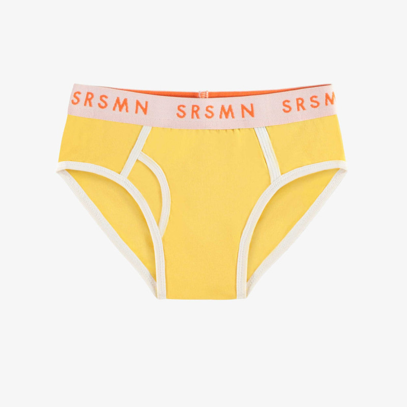 Plain yellow brief in jersey, child