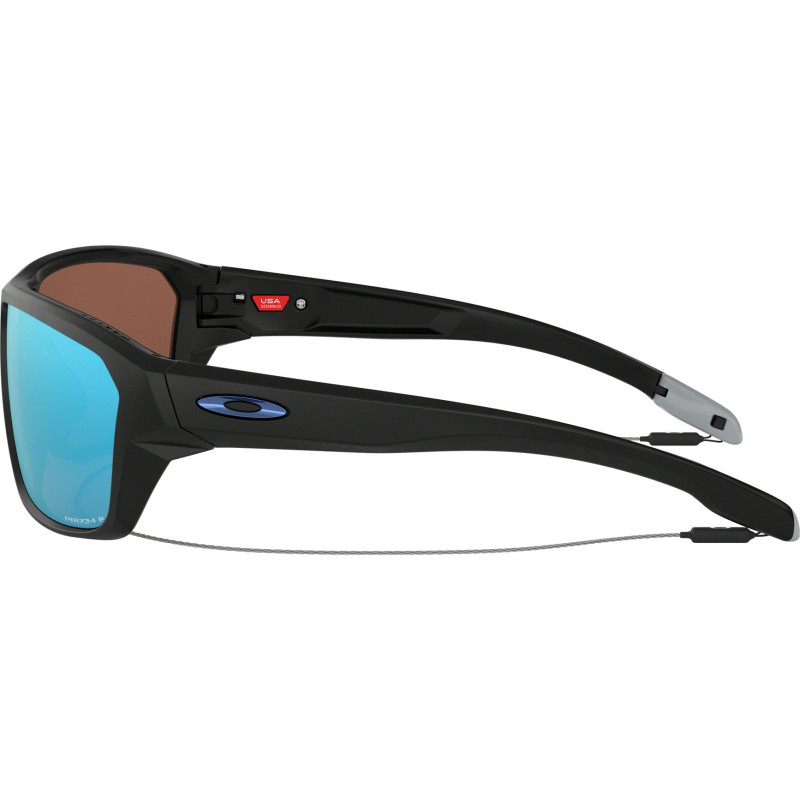 Split Shot Sunglasses - Matte Black - Prizm Deep Water Polarized Lenses - Men's