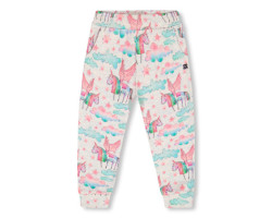 Deux par Deux Pantalon Ouaté Imprimé Licorne 7-10ans