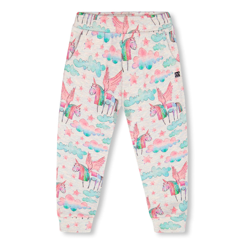 Deux par Deux Pantalon Ouaté Imprimé Licorne 7-10ans