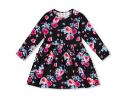 Deux par Deux Robe Imprimée Roses 3-6ans