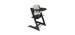 Stokke Chaise Haute Tripp Trapp® + Coussin Gris avec Cabaret Stokke® - Noir