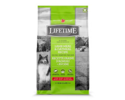 LIFETIME Nourriture sèche – Formule Toute étape de vie Agneau et Avoine pour chien 11.4kg