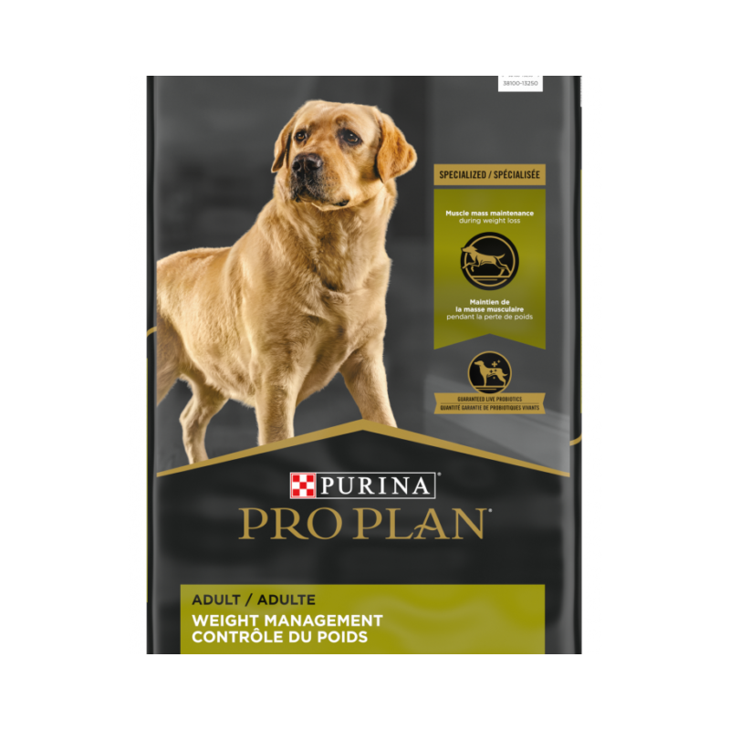 PROPLAN Nourriture sèche – Formule Adulte Grande Race Contrôle de poids pour chien 15.4kg