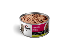 1ST CHOICE – Nourriture en conserve en pâté Stérilisé pour chat 156g