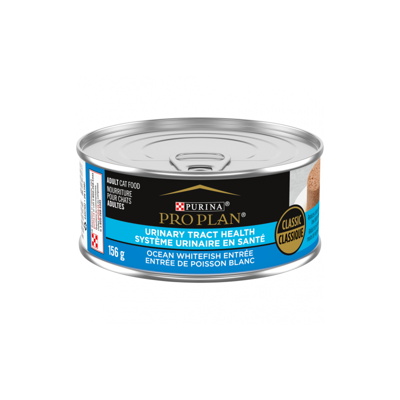 PROPLAN Nourriture en conserve – Formule Maintien du Système Urinaire Poisson blanc pour chat 156gr