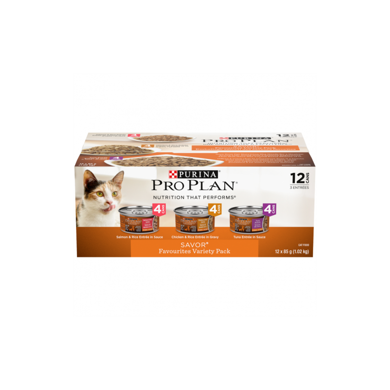 PROPLAN- Assorti de conserves des saveurs favorites pour chat