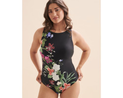 JANTZEN Maillot une-pièce encolure haute Layla Floral Fantasy