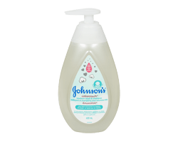 JOHNSON'S DouxCoton nettoyant et shampoing pour nouveau-nés, 400 ml