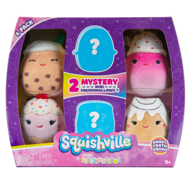 Squishville Mini - paquet de 6 - Escouade Dent sucrée