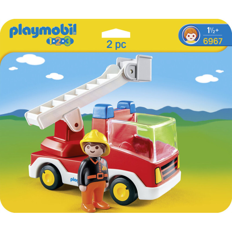 Playmobil - Camion de pompiers avec échelle pivotante