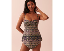 Haut tankini bandeau ourlet en pointe SAINT-TROPEZ