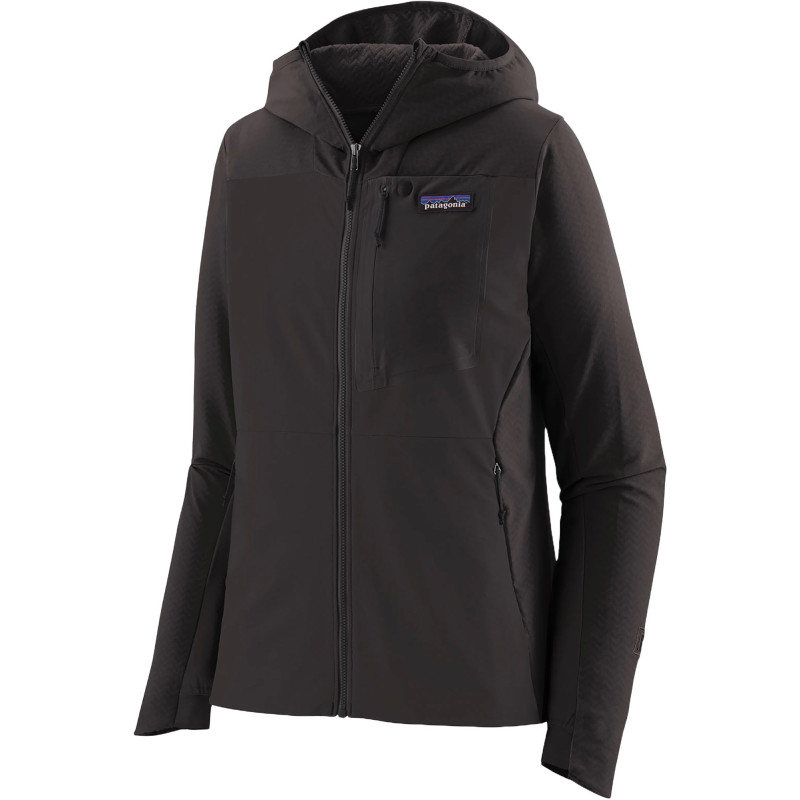 Patagonia Manteau à capuchon R1 CrossStrata - Femme