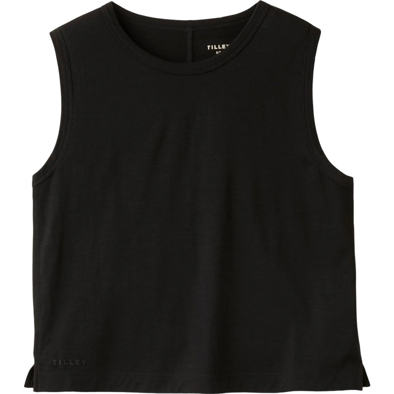 Merino cropped tank top - Women's