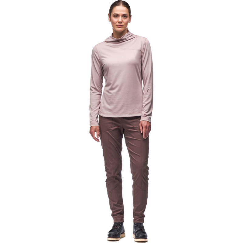 Luz Ruched High Neck Long Sleeve Jersey - Women's