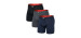 Boxer briefs with fly 3-pack Multi-Sport Mesh Performance 8" - Men's