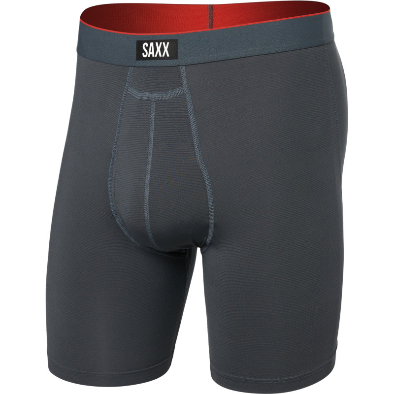 Multi-Sport Mesh Performance 8" long boxer briefs with fly - Men's