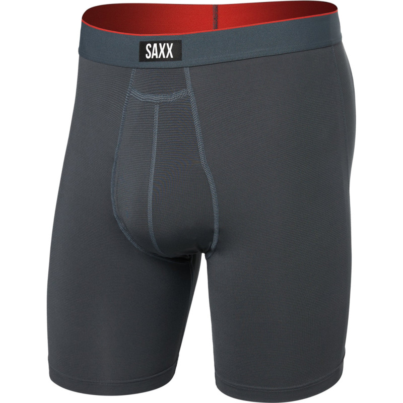 SAXX Caleçon boxeur long avec braguette Multi-Sport Mesh Performance 8" - Homme