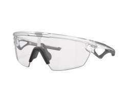 Oakley Lunettes de soleil Sphaera - Matte Clear - Lentilles Clear To Black Iridium Photochromic - Unisexe