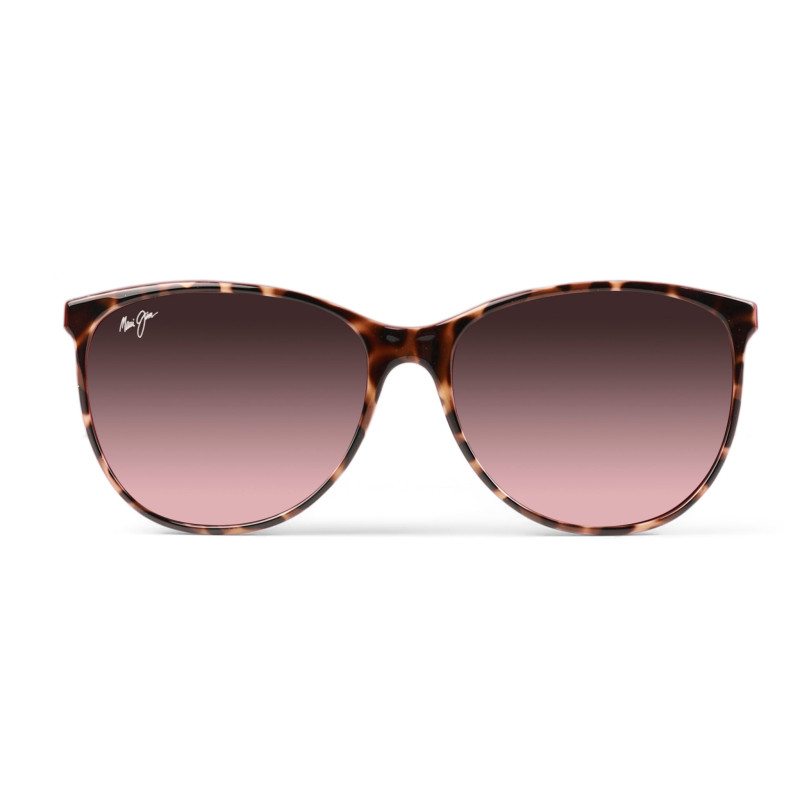 Ocean Sunglasses - Raspberry Tortoiseshell - Maui Rose Polarized Lenses
