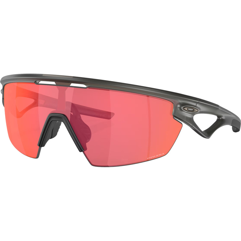 Oakley Lunettes de soleil Sphaera - Matte Grey Smoke - Lentilles Prizm Trail Torch - Unisexe