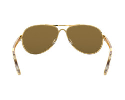 Feedback Sunglasses - Polished Gold - Brown Gradient Polarized Lenses - Women's