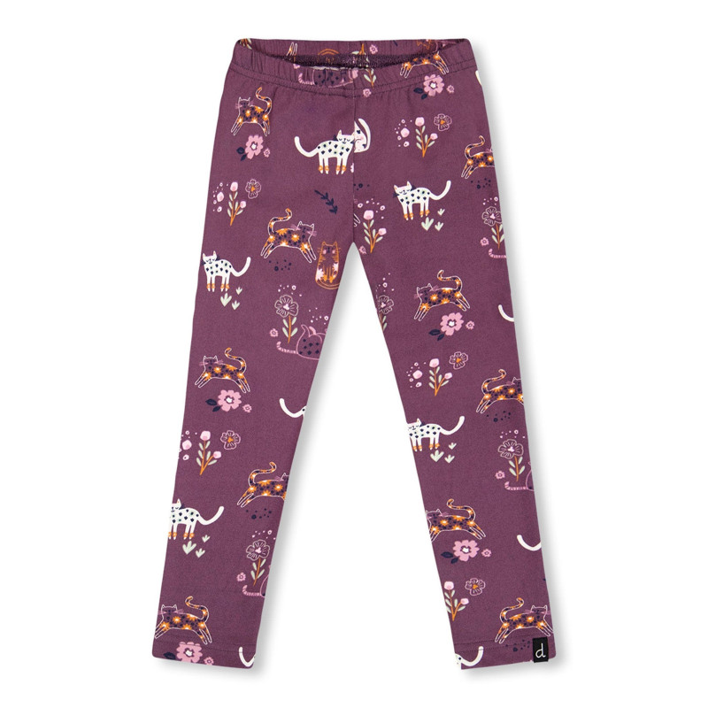 Deux par Deux Legging Imprimé Minet 3-6ans