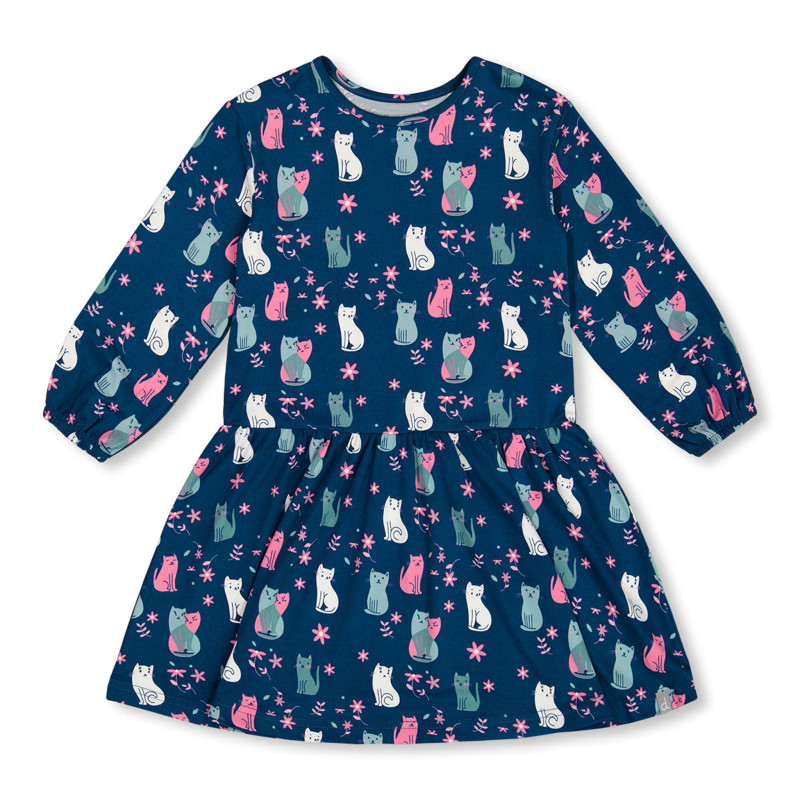 Cat Print Dress 7-10 years