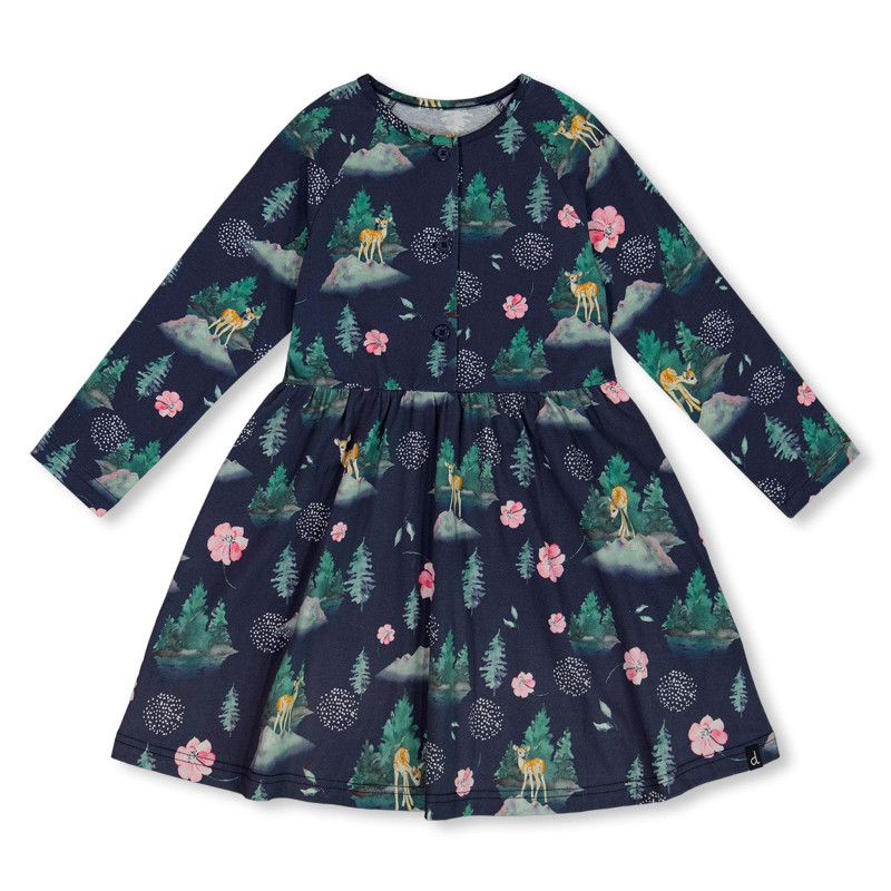 Deux par Deux Robe Imprimée Air Frais 3-6ans