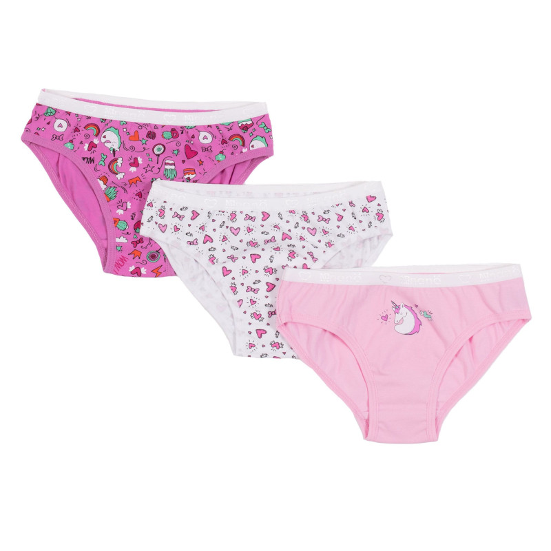 Panties Set of 3 Unicorn 2-12 years