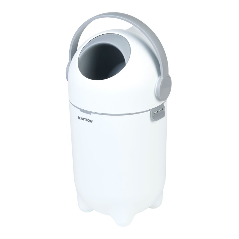 Dropy Diaper Bin - White / Gray