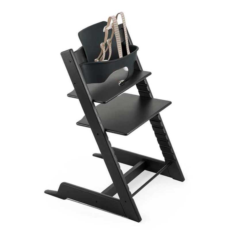 Tripp Trapp® High Chair + Tripp Trapp® Baby Set - Black Oak