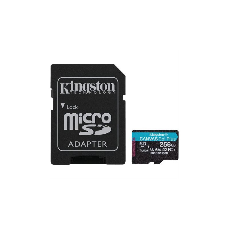 Kingston Carte mémoire microSD Canvas Go