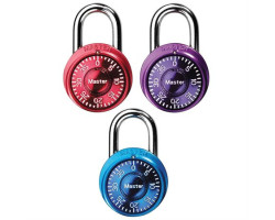 Master Lock Ensemble de 3 mini cadenas à combinaison