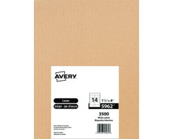 Avery Étiquettes rectangulaires blanches Easy Peel®