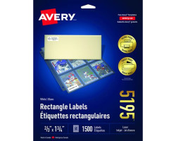 Avery Étiquettes rectangulaires blanches Easy Peel®