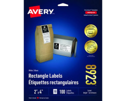 Avery Étiquettes rectangulaires blanches TrueBlock™