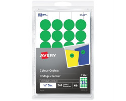 Avery Étiquettes de codage couleur autoadhésives