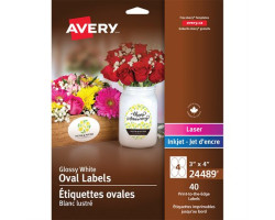 Avery Étiquettes glacées...