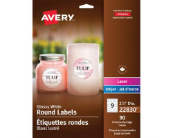 Avery Étiquettes glacées...