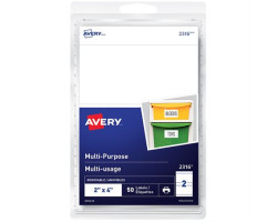 Avery Étiquettes multi-usages autoadhésifs