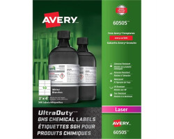 Avery Étiquettes SGH pour produits chimiques UltraDuty™