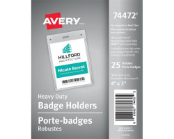 Avery Porte-insigne robuste